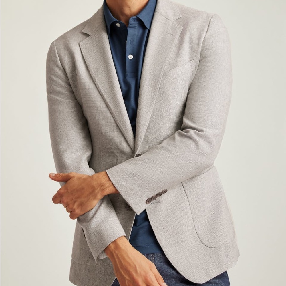 Bonobos Light gray wool Men's Blazer